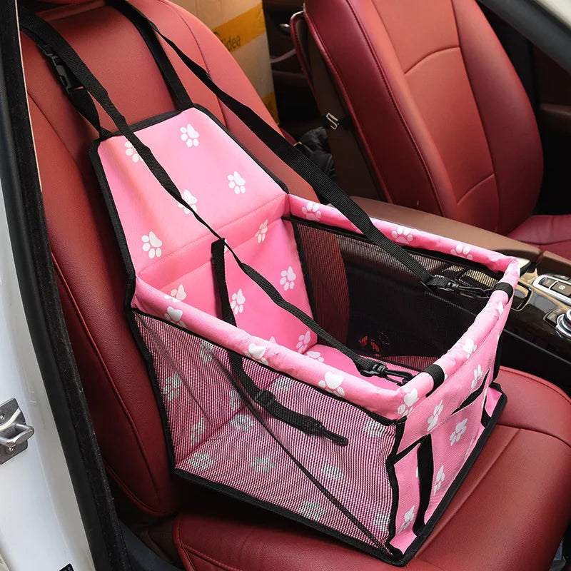 Pet Car Seat Cushion with Waterproof Storage Bag