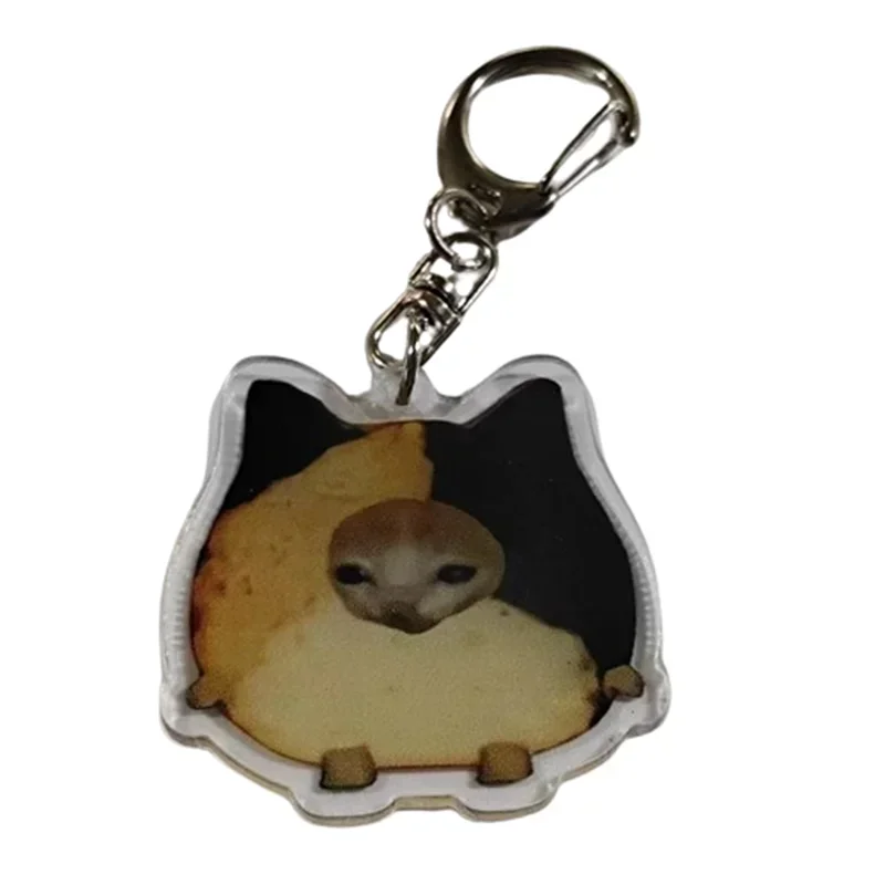 Happy Banana Cat Keychain