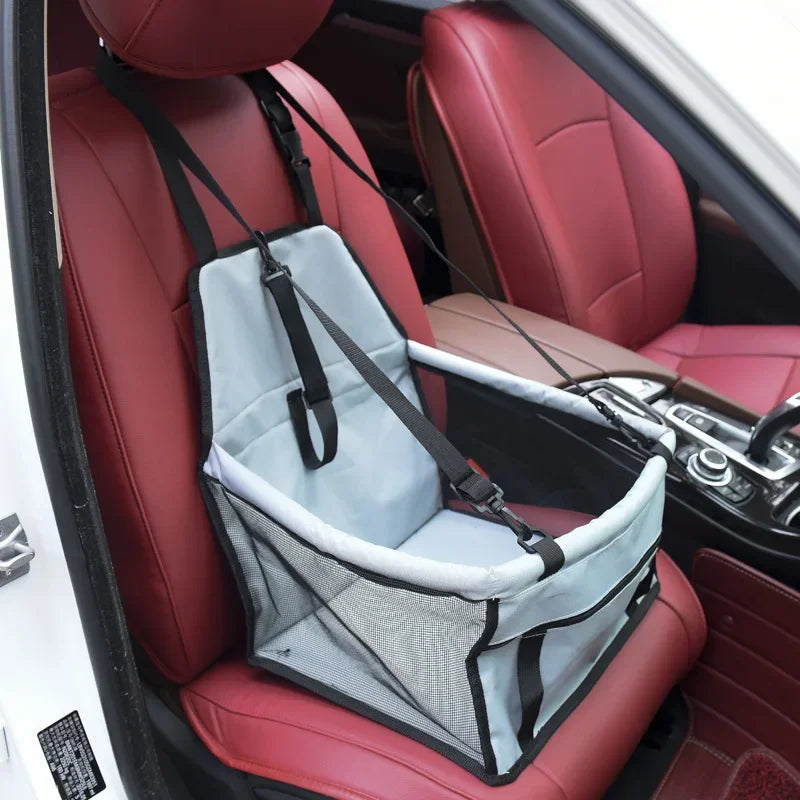 Pet Car Seat Cushion with Waterproof Storage Bag