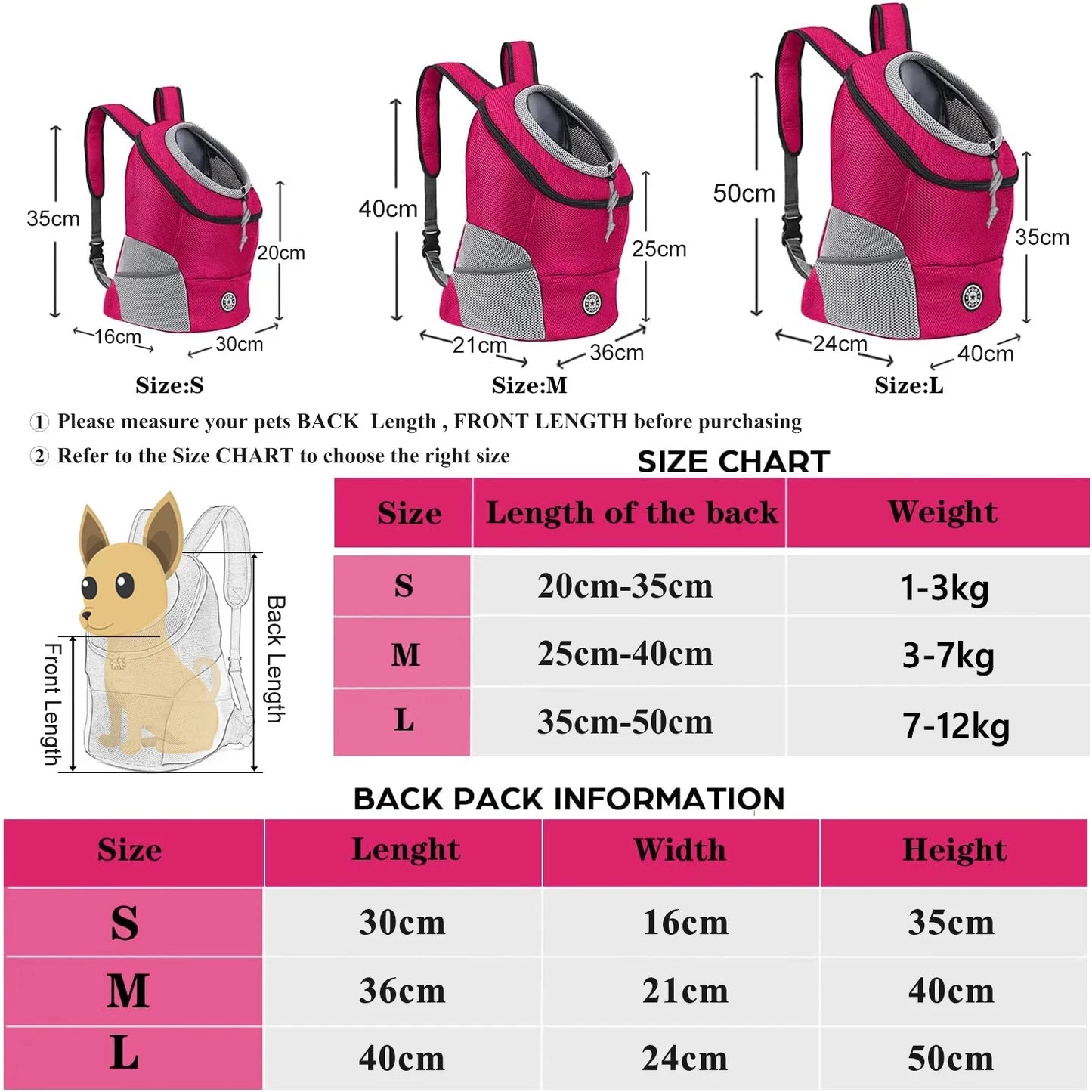 Outdoor Pet Carrier Backpack