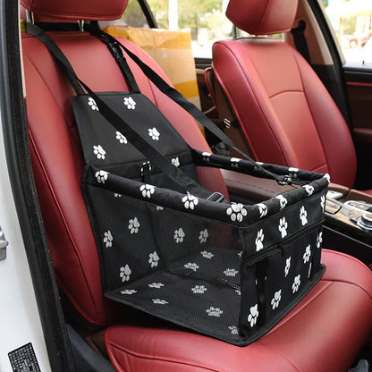 Pet Car Seat Cushion with Waterproof Storage Bag